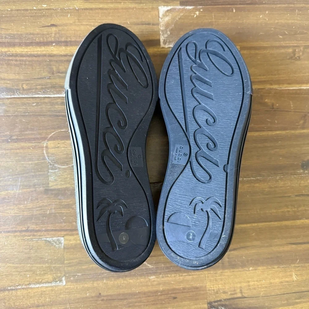 Gucci GG Canvas Low ‘Gray Black’ Shoes